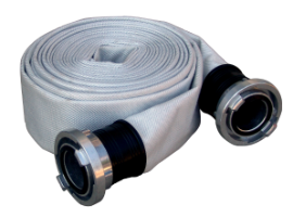 Textile Outlet Flat Hose with 2 Couplings