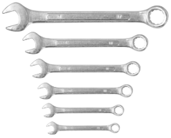 Combination Spanner 6 Pcs / S[mm]: 8-9-10-13-14-17