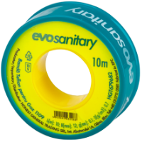 WHITE PTFE / L[m]: 10; B[mm]: 12; g[mm]: 0.1; D[g/cm3]: 0.7