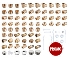 Sanitary Promo Pack 72/ 97 pcs / Brass+Assorted
