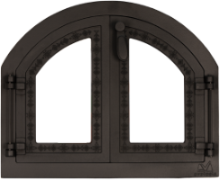 Garden Stove Door with Glass Window and Romanian Decorations