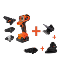 Cordless multifunctional screwdriver kit MT20 brushless with 3 heads, 2 batteries and charger MAX 20V ONE EvoTools®