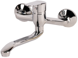 Onix Long Pipe Bathtub Faucet / L[mm]: 180; H[mm]: 96; D[mm]: 150