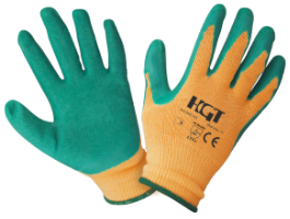 Green Knitted Latex Gloves