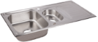 Stainless Steel Sink with Additional Basin for Countertop XL-332