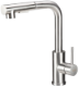 Kitchen Tap Gooseneck Type L with Pull-Out Spray INOX 5001