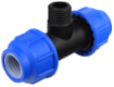 HDPE Tee Male Thread EvoSanitary®