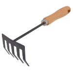 Hand rake - wooden handle