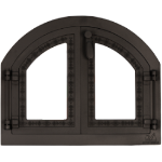 Garden Stove Door with Glass Window and Romanian Decorations